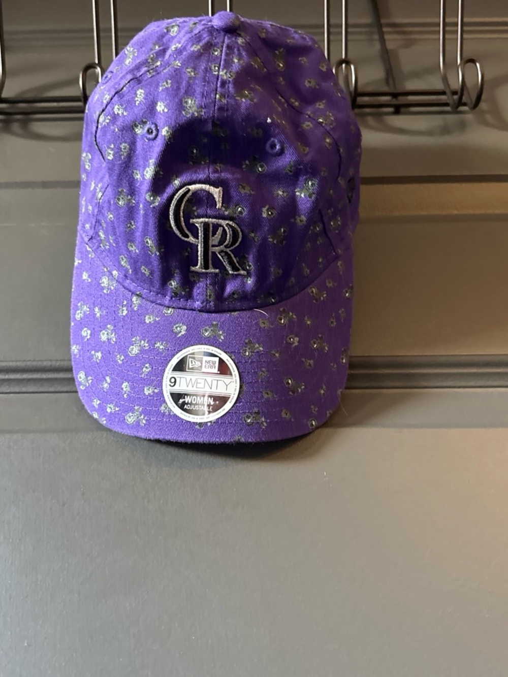 New Era Colorado Rockies Purple Floral 9TWENTY Adjustable Hat OSFM NWT